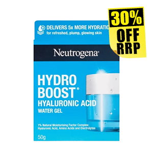 Neutrogena Hydro Boost Hyaluronic Acid Water Gel 50g 30$ off RRP  at Chemist Warehouse sale ends 22 July 2026