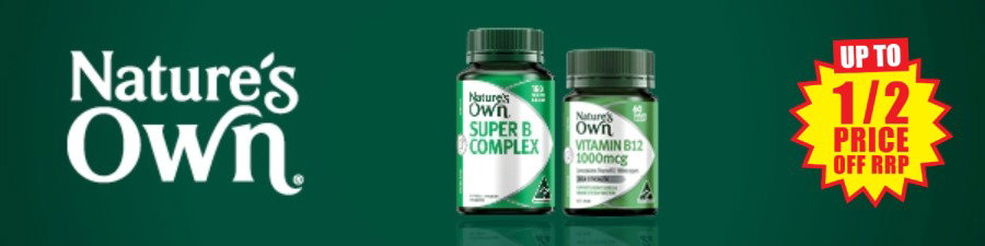 Nature's Own energy range up to ½ price off RRP  at Chemist Warehouse sale ends 22 July 2026