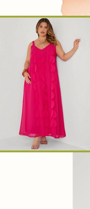 Applique Embellished Maxi Dress
