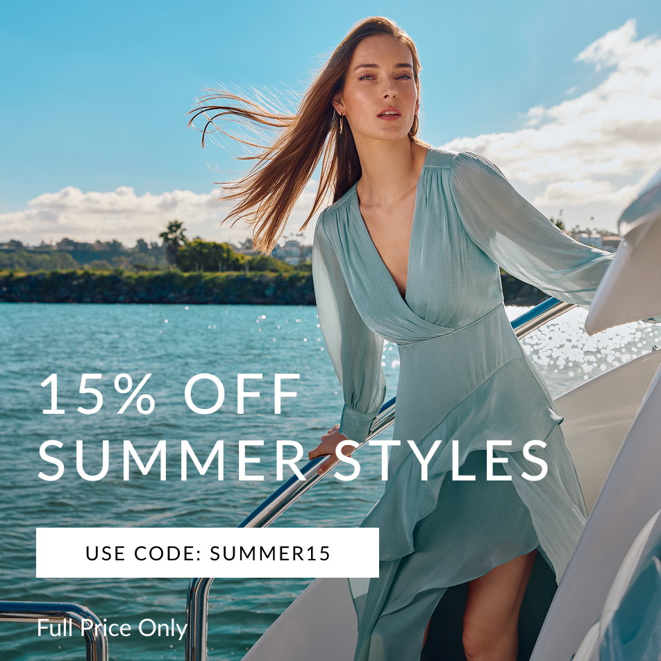 15% OFF SUMMER STYLES