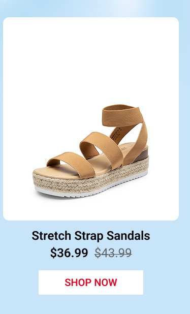 Espadrille Stretch Strap Sandals