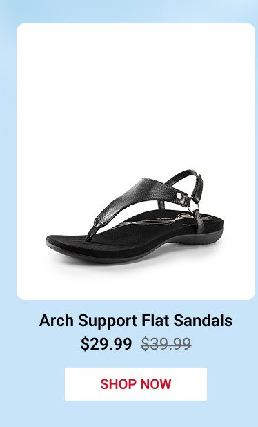 Arch Support Flat Sandals