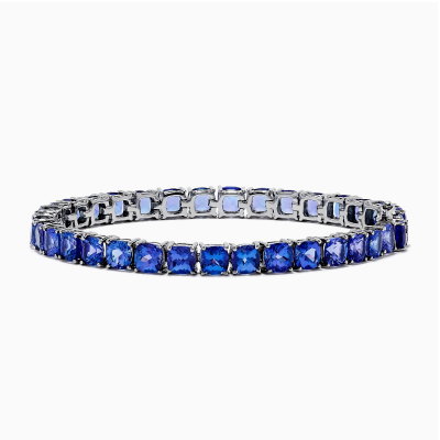 Nahla Siri Sterling Silver Tanzanite Tennis Bracelet