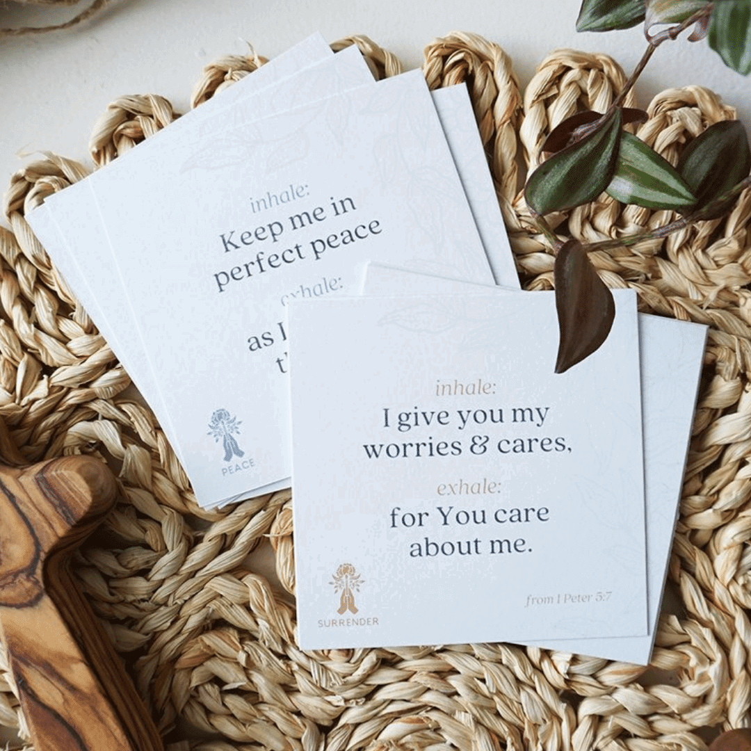Printable inhale/exhale pocket prayers