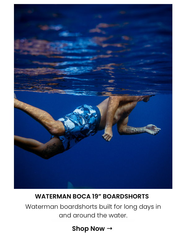 Waterman Boca 19" Boardshorts -  Waterman boardshorts built for long days in and around the water.