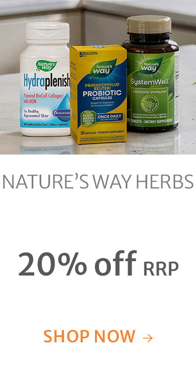 20% off RRP on Nature's Way Herbs
