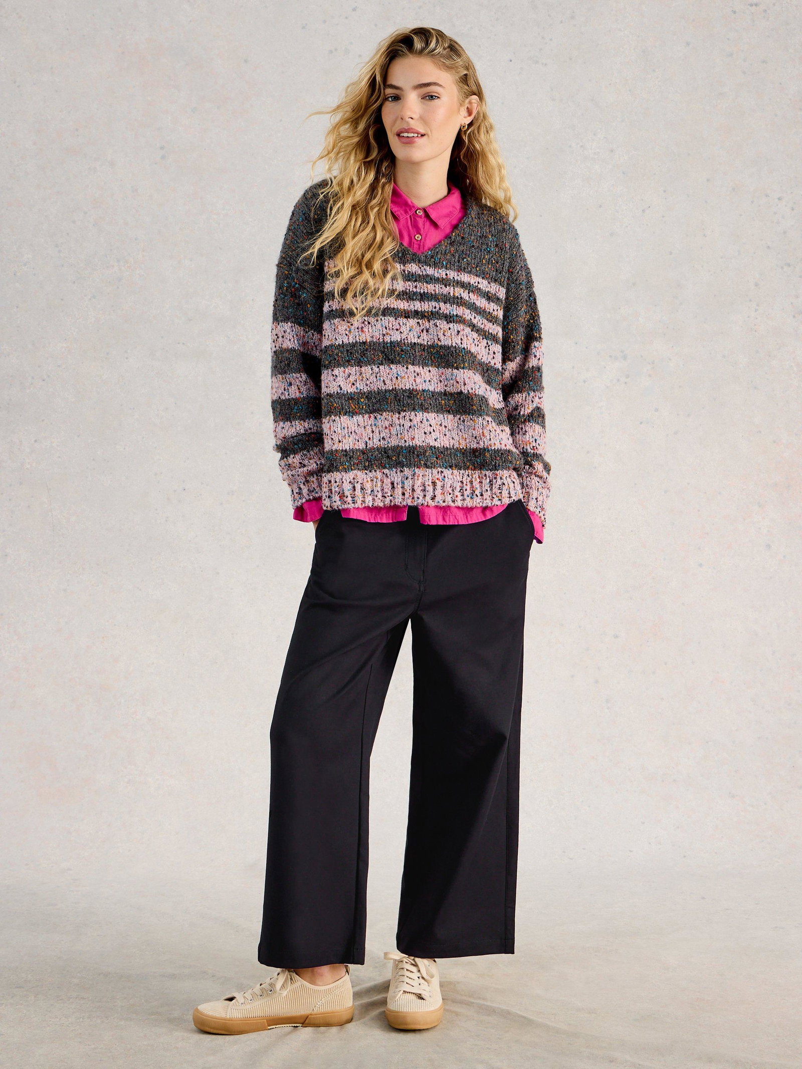 Belle Wide Leg Cropped Trouser