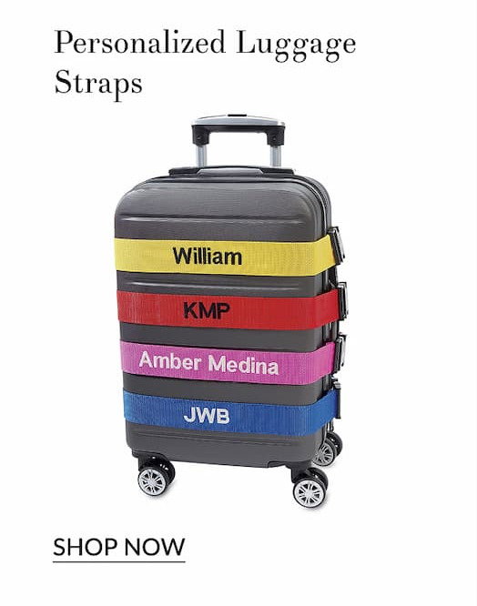 Personalized luggage straps
