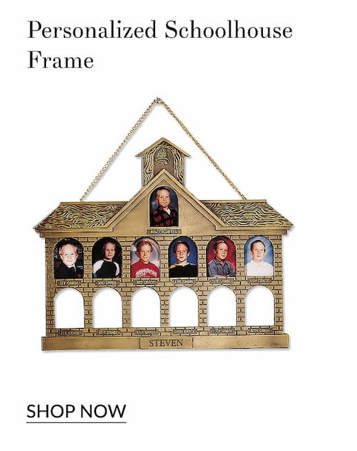 Personalized schoolhouse frame
