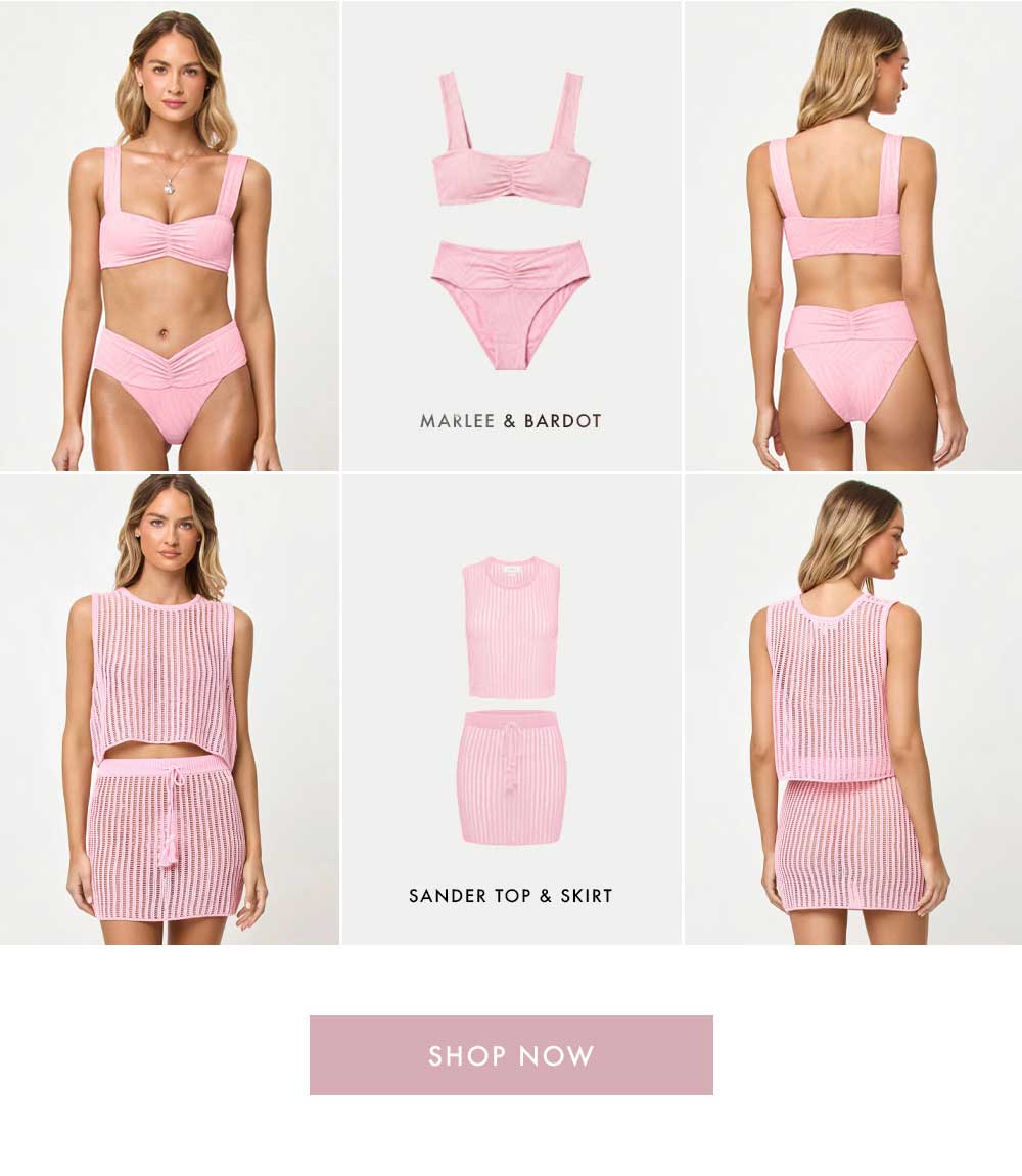 Your fave silhouettes now in a new shade - shop pink sugar