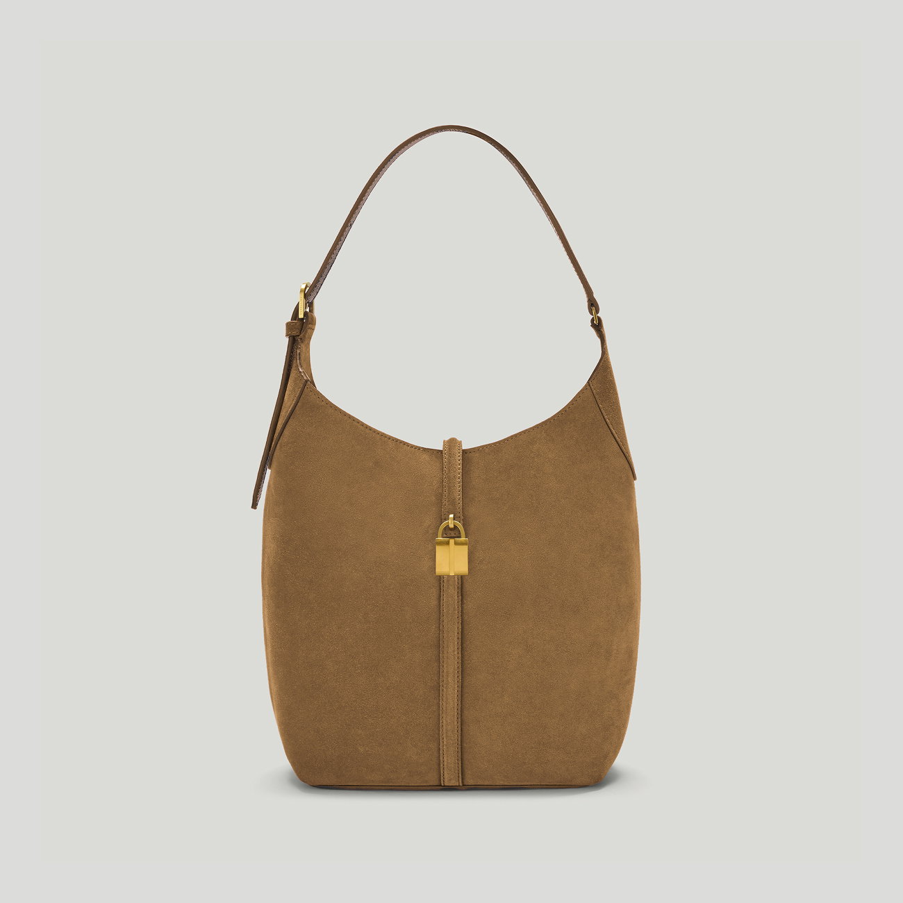 siena bucket tobacco suede