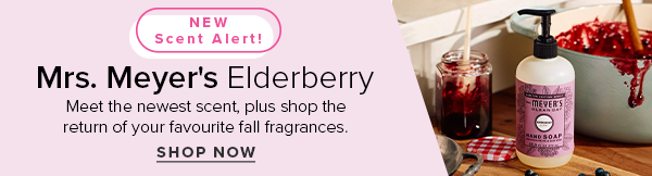 New Scent Alert! Mrs. Meyer's Elderberry