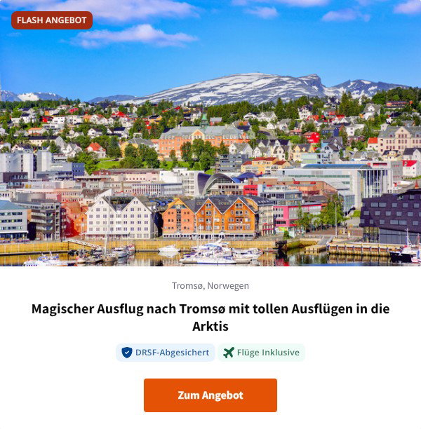 Magischer Ausflug nach Tromsø mit tollen Ausflügen in die Arktis