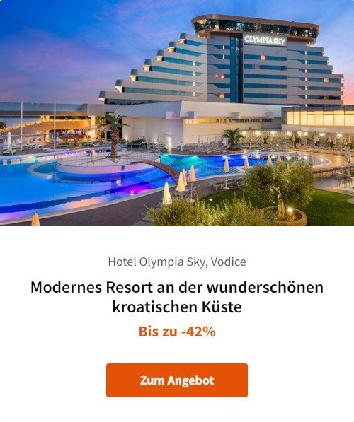 Modernes Resort an der wunderschönen kroatischen Küste