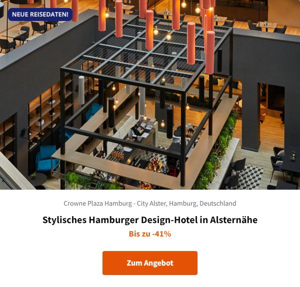 Stylisches Hamburger Design-Hotel in Alsternähe