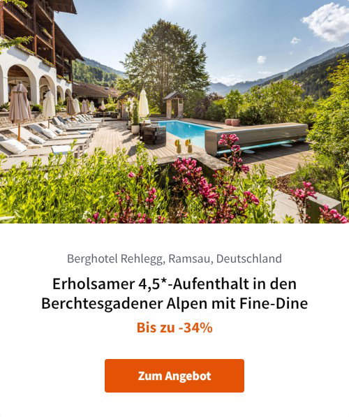 Erholsamer 4,5*-Aufenthalt in den Berchtesgadener Alpen mit Fine-Dine