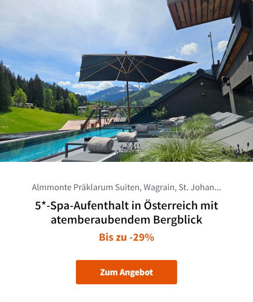 5*-Spa-Aufenthalt in Österreich mit atemberaubendem Bergblick