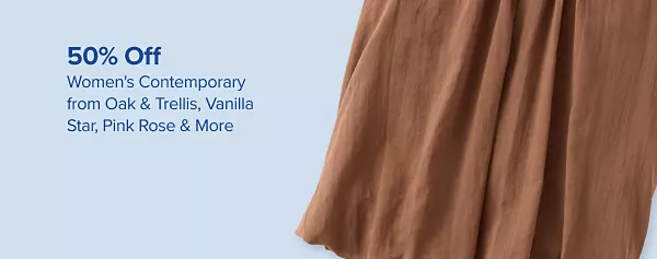 50% off womens contemporary from Oak and Trellis, Vanilla Star, Pink Rose and more. Shop now. A brown tank top shirt.