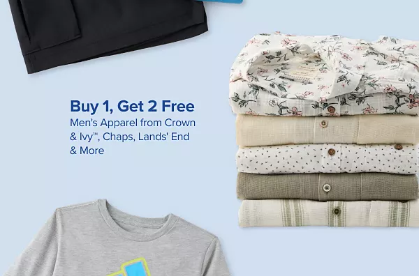 Up to 50% off kids activewear from Champion, Under Armour, Nike, Adidas and more. Shop now. A short sleeved shirt next to a pair of black athletic shorts.