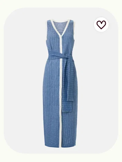 Bex Tie Front Midi Dress