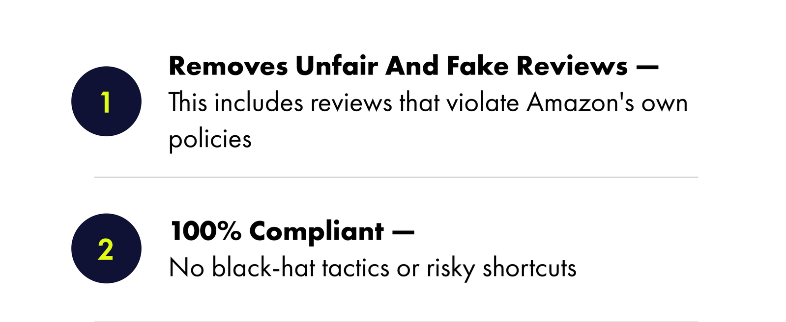 Removes Unfair and Fake Reviews: This Includes Reviews That Violate Amazon's Own Policies