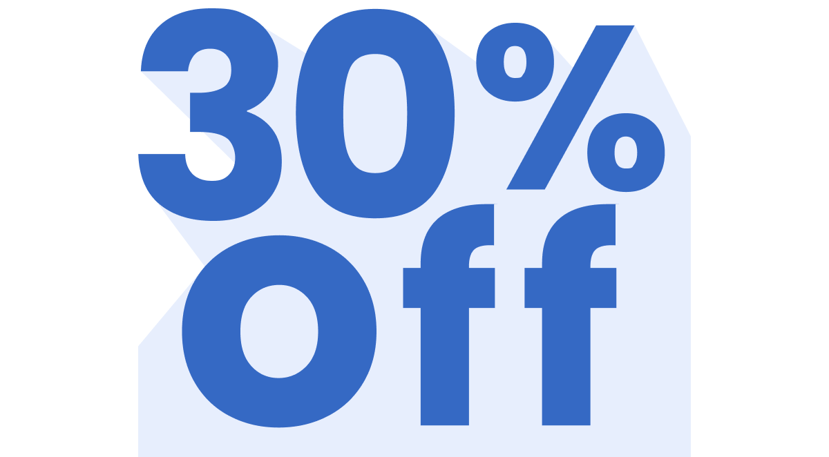 30% off Weekend special