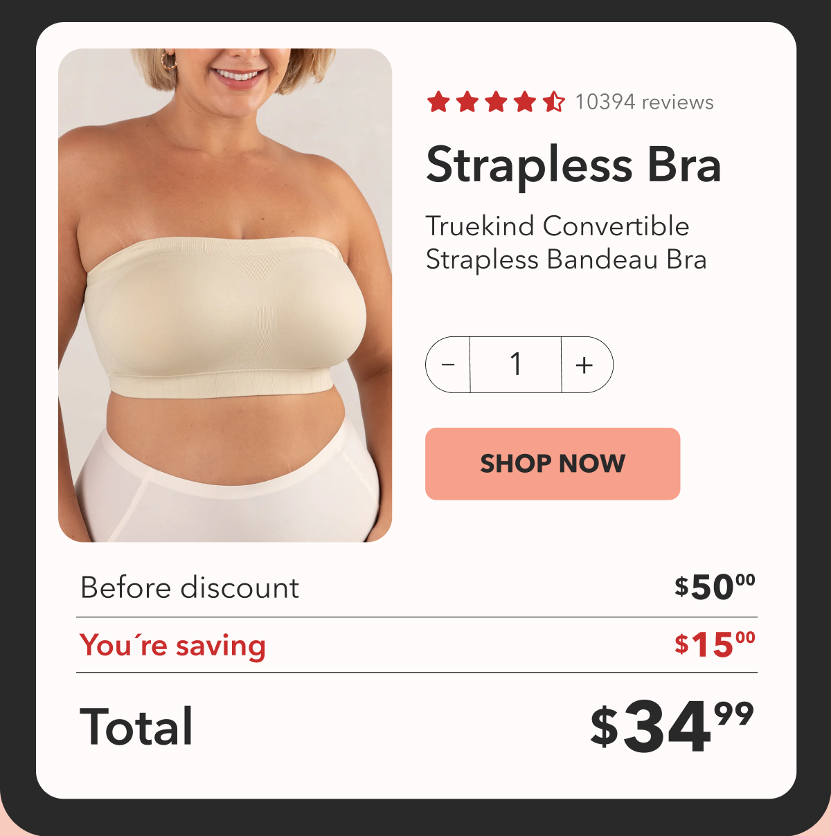 Shop Strapless Bandeau Bra