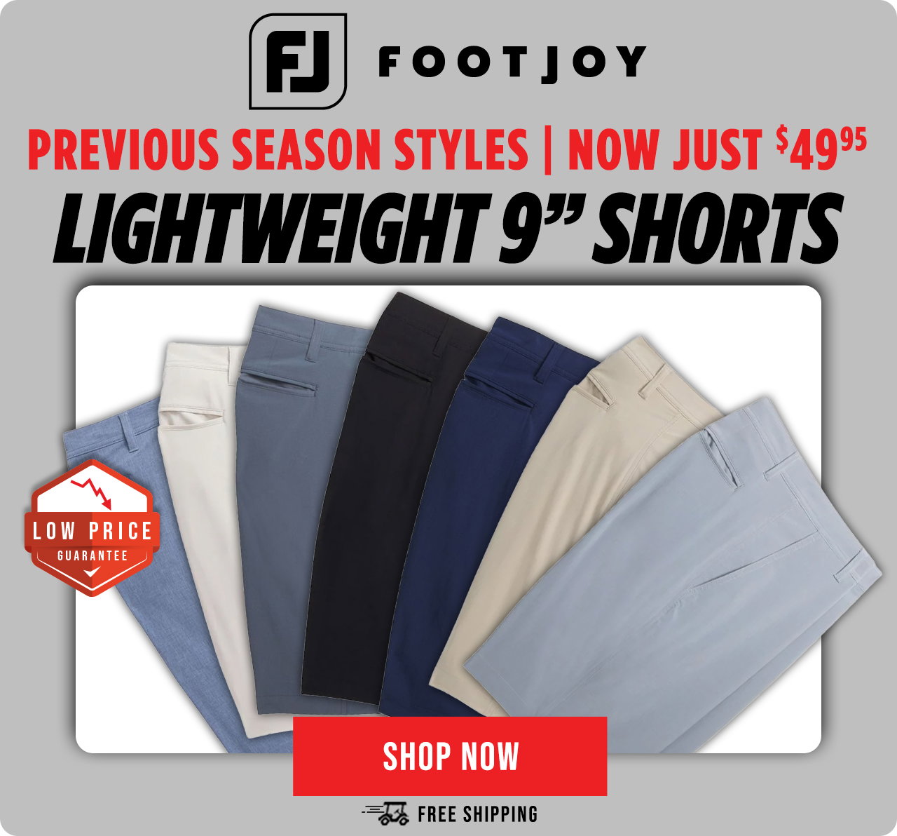 FootJoy Lightweight Golf Shorts | ON SALE