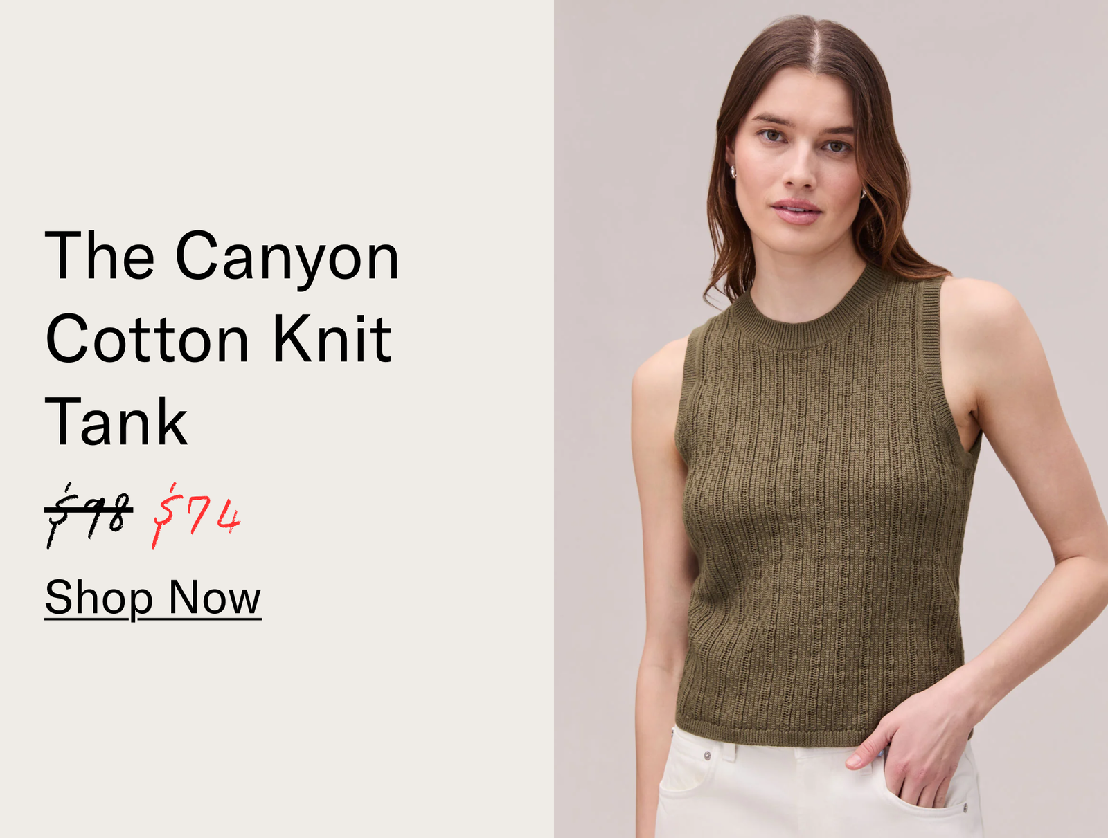 The Canyon Cotton Knit Tank 