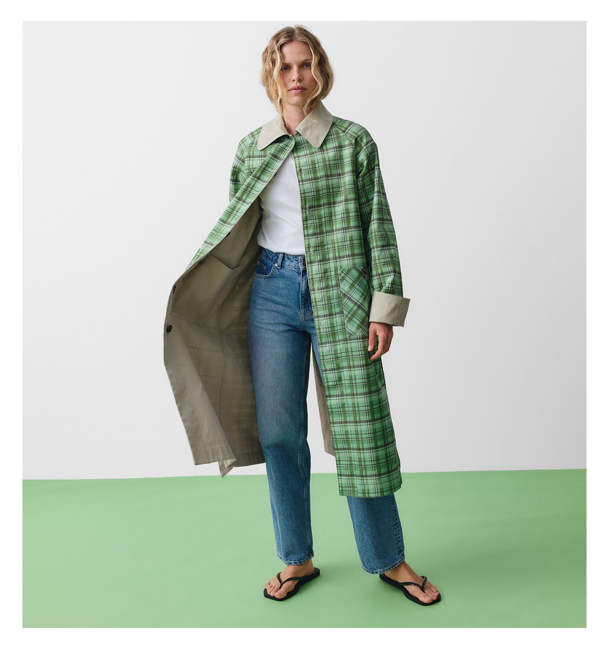 BARNABY REVERSIBLE TRENCH COAT