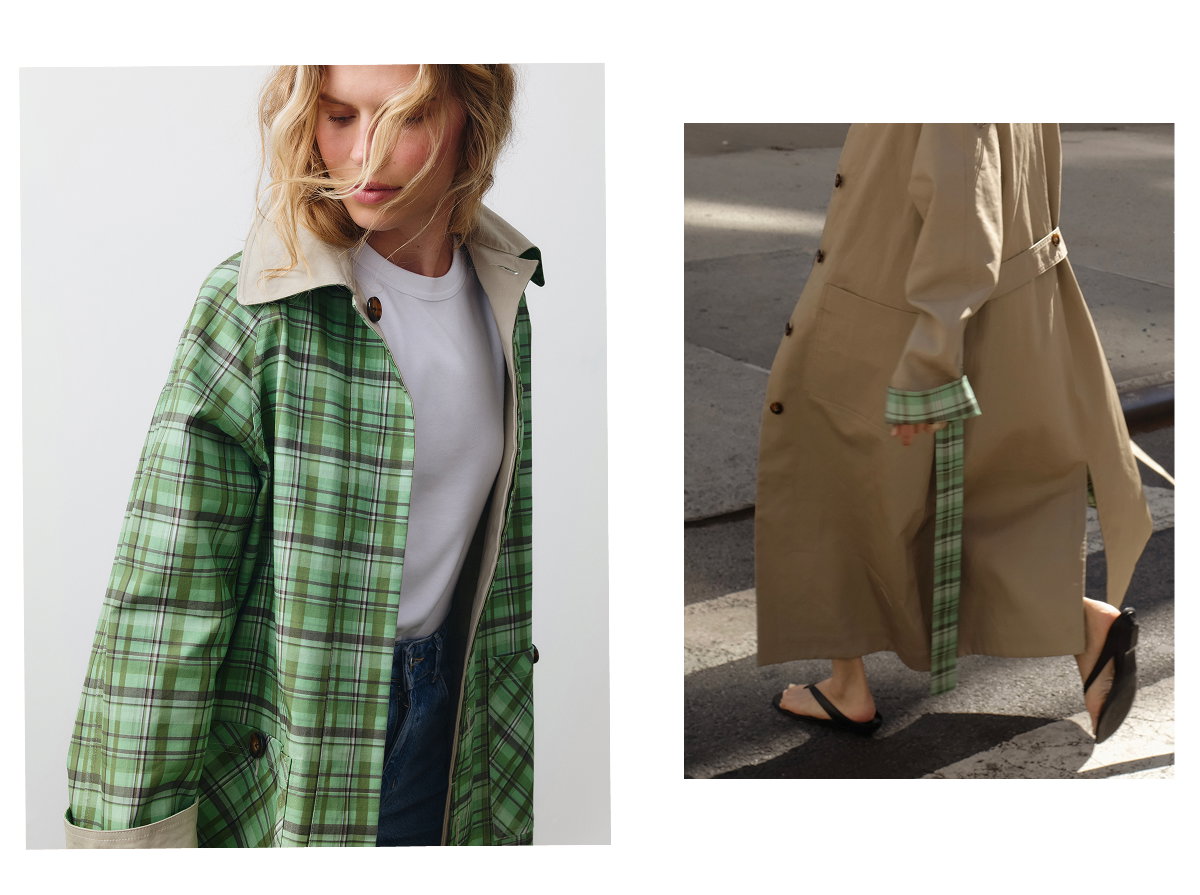 BARNABY REVERSIBLE TRENCH COAT