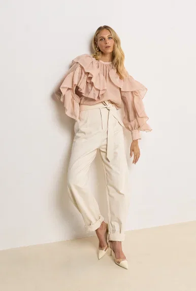 JV-BODINA oversized fit blouse - dusty pink