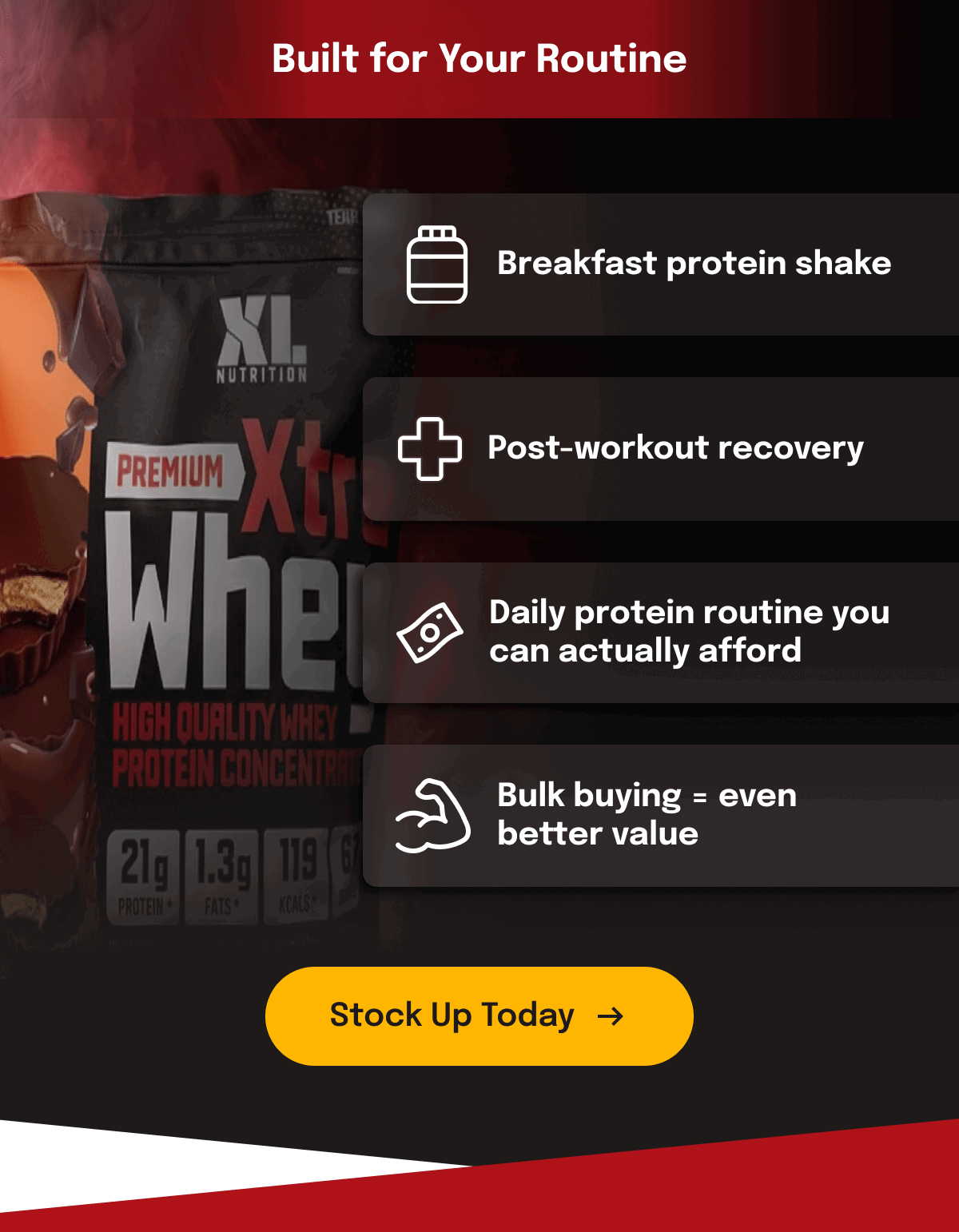 Built for Your Routine | Breakfast protein shake | Post-workout recovery | Daily protein routine you can actually afford | Bulk buying = even better value [Stock Up Today]