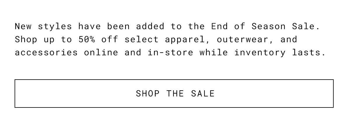 alpha industries end of season sale on select styles