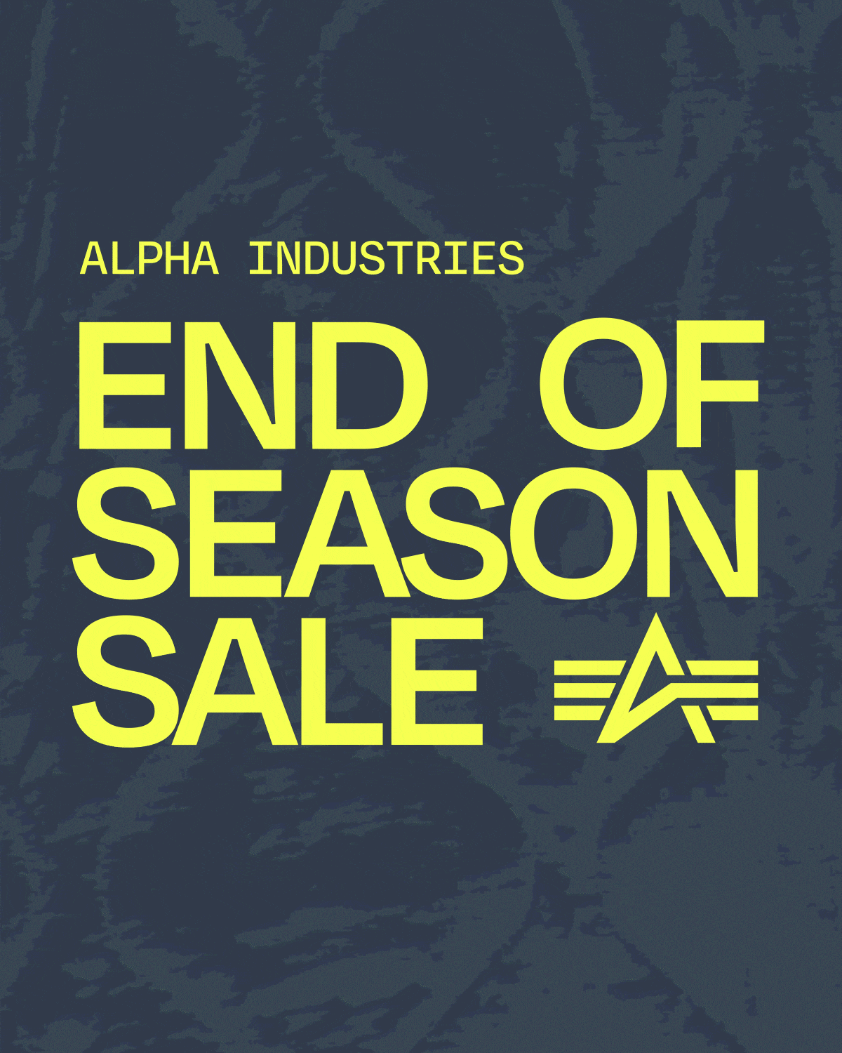 alpha industries end of season sale on select styles