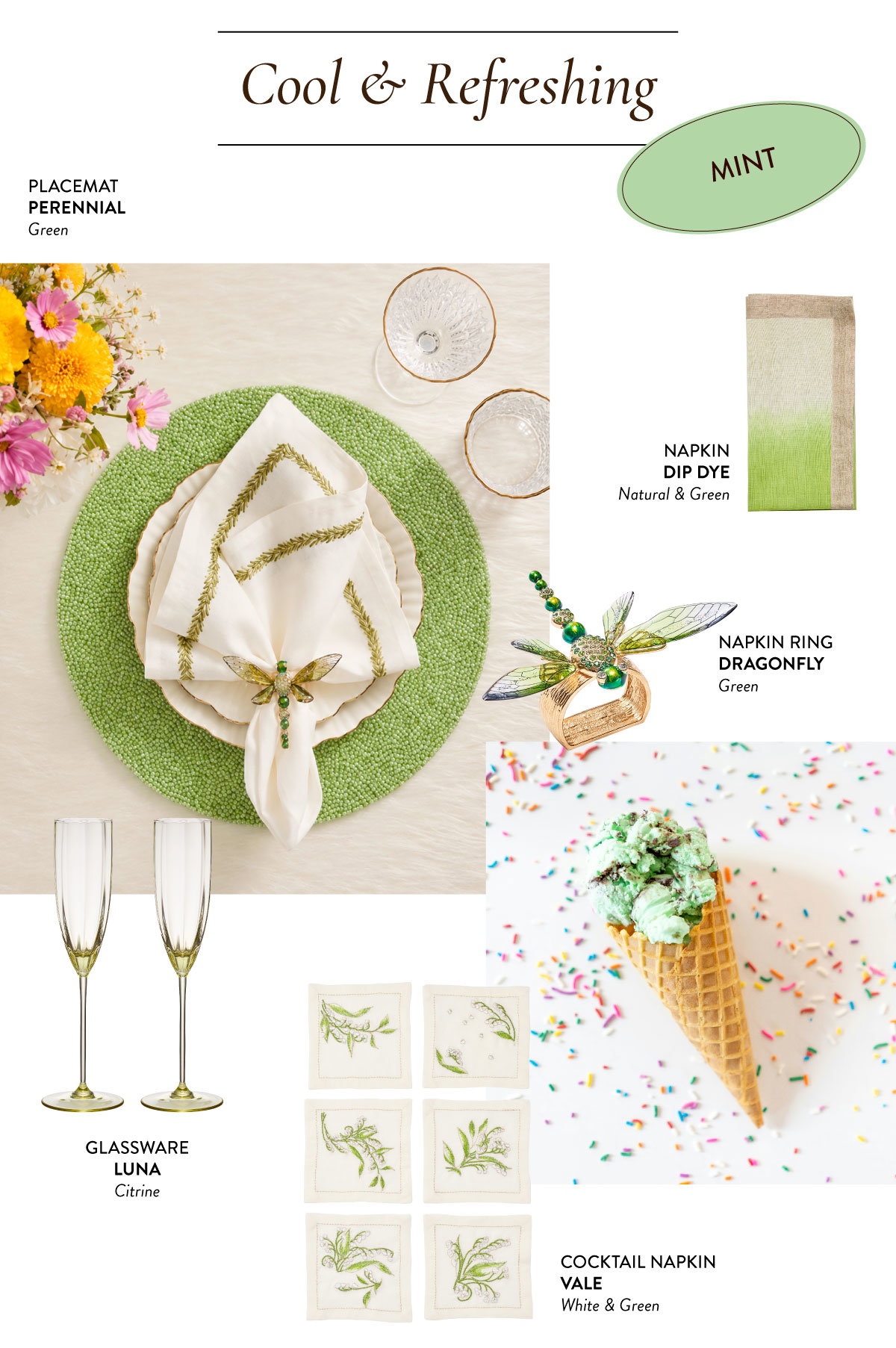 Mint Inspired Tablescape