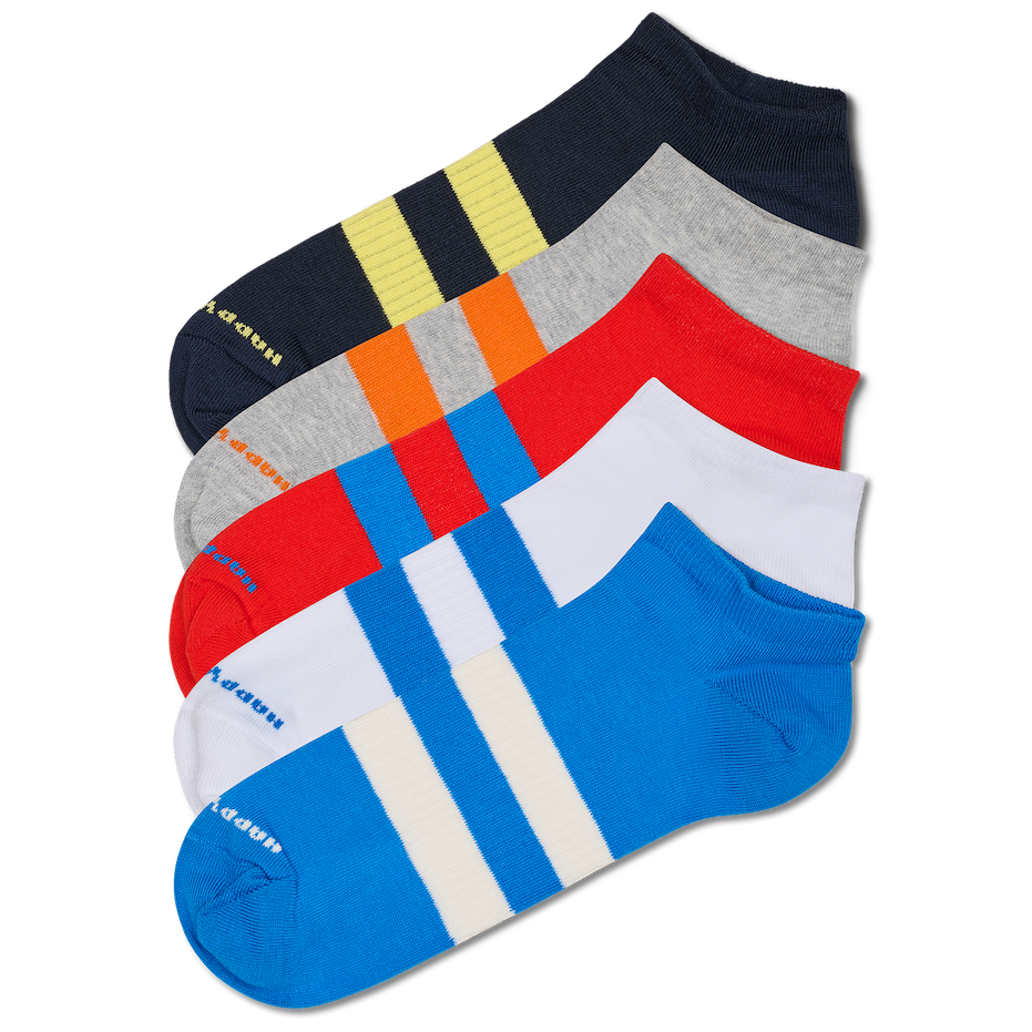 5-Pack Solid Low Sneaker Socks