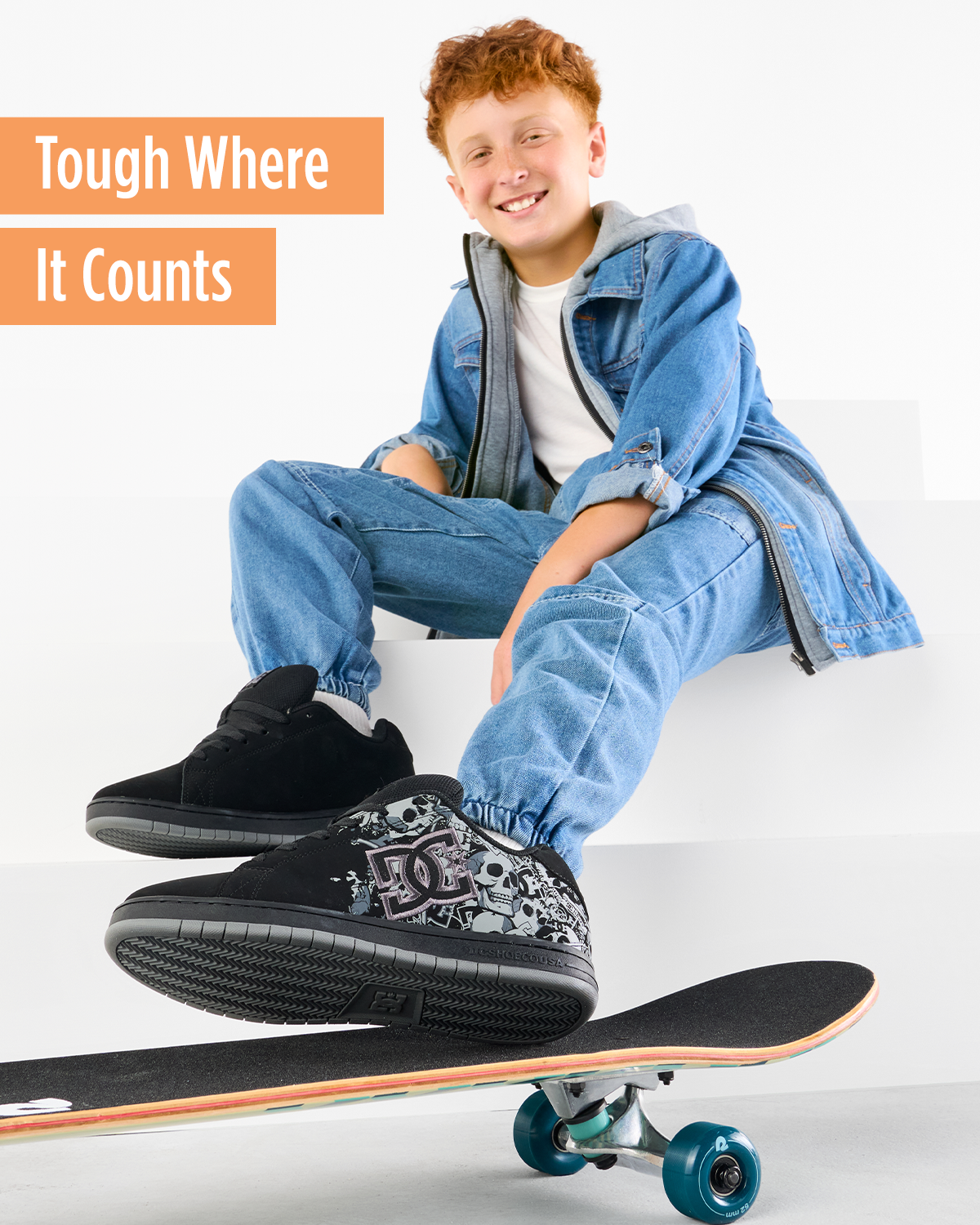 Tough Where It Counts | Lifestyle Image of DC Skate Shoes