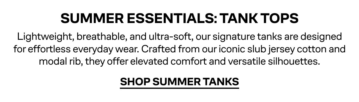SHOP SUMMER TANKS