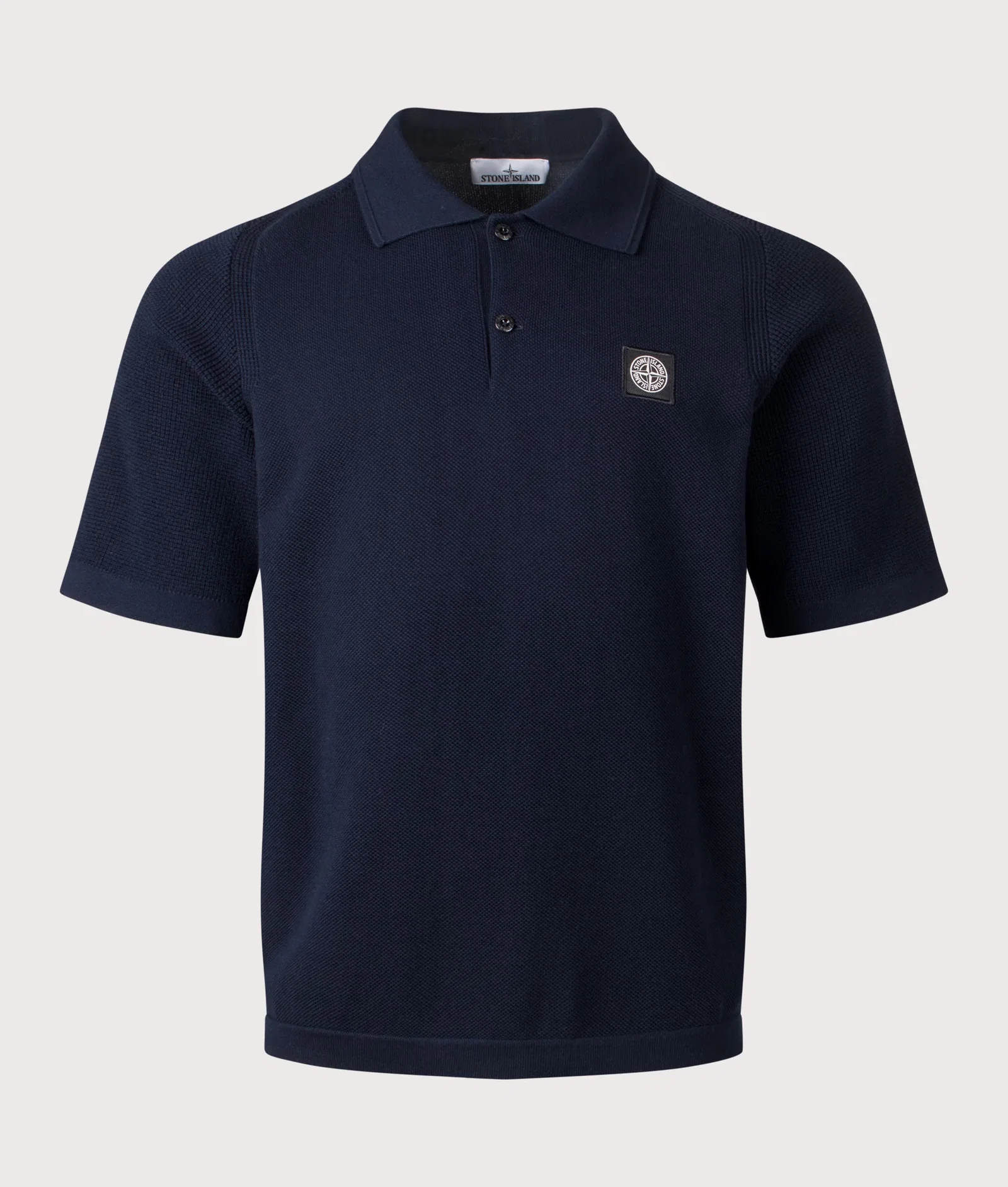 Relaxed Fit Micro Stitch Organic Cotton Compass Polo Shirt