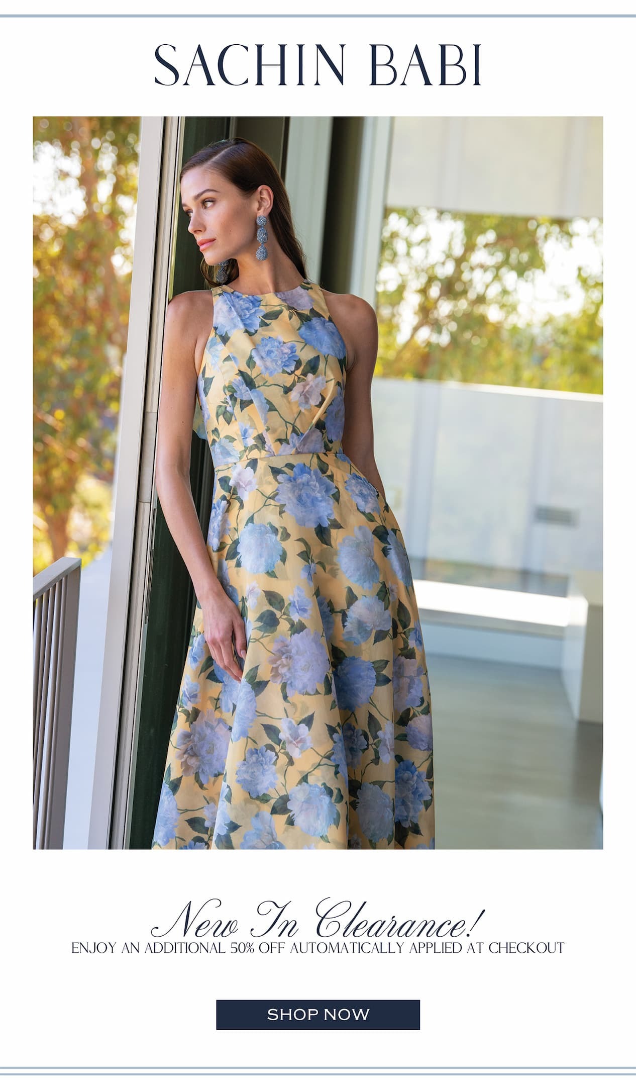 Additional 50% off automatically applied at checkout. new styles added to clearance. gown, dresses, shoes, and accessories. 