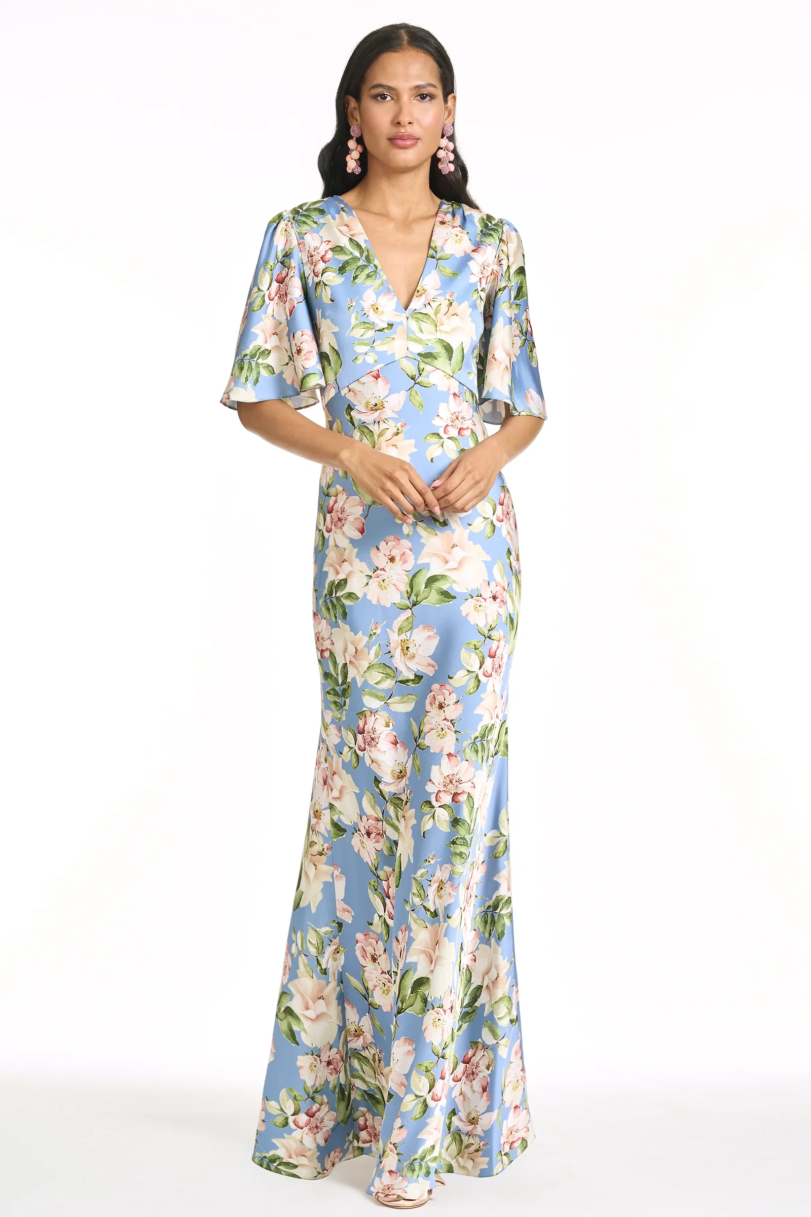 Image of MAE GOWN - TWILIGHT CAMELLIAS