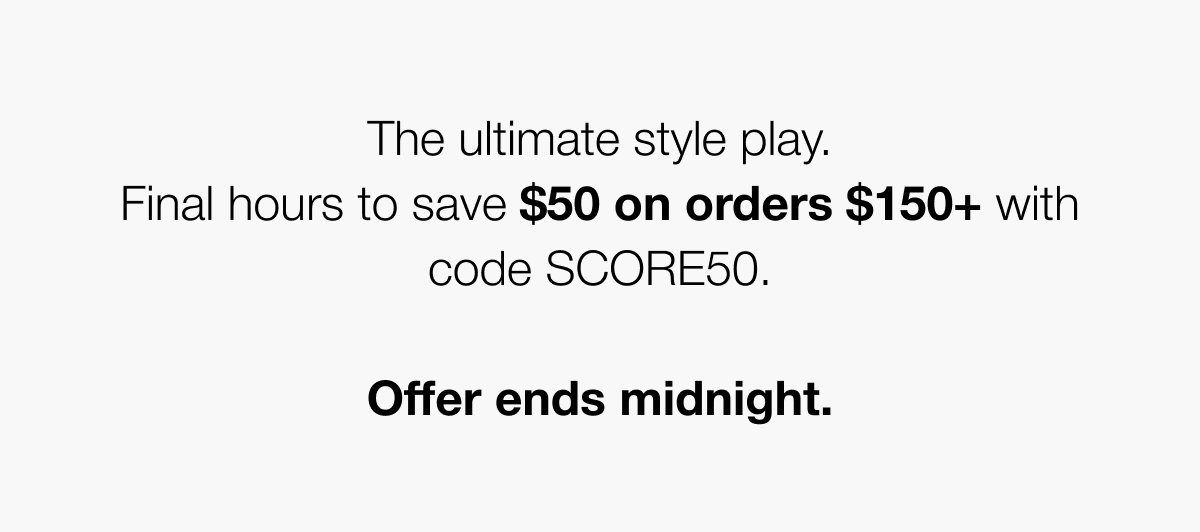 $50 OFF - ENDS MIDNIGHT