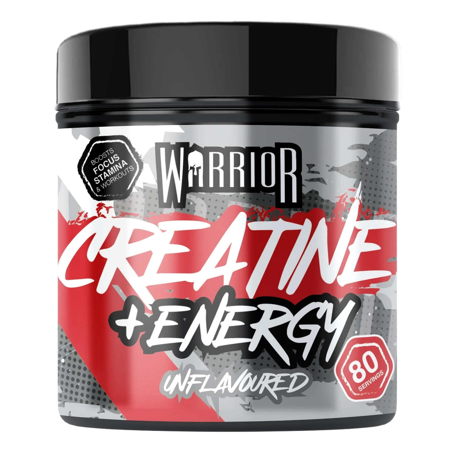 Image of Warrior Creatine Plus Energy Unflavoured - 80 Servings