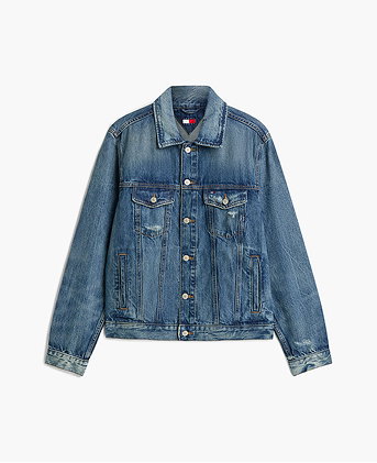 Ryan Truckerjacke Aus Denim Mit Fade Effekt