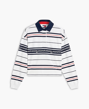 Relaxed Fit Rugby Shirt Mit Logomuster