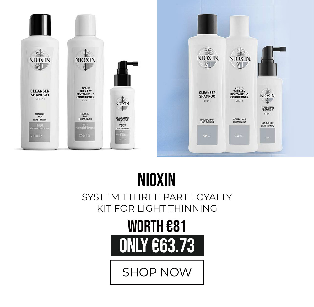 Nioxin System 1 Three Part Loyalty Kit for Light Thinning