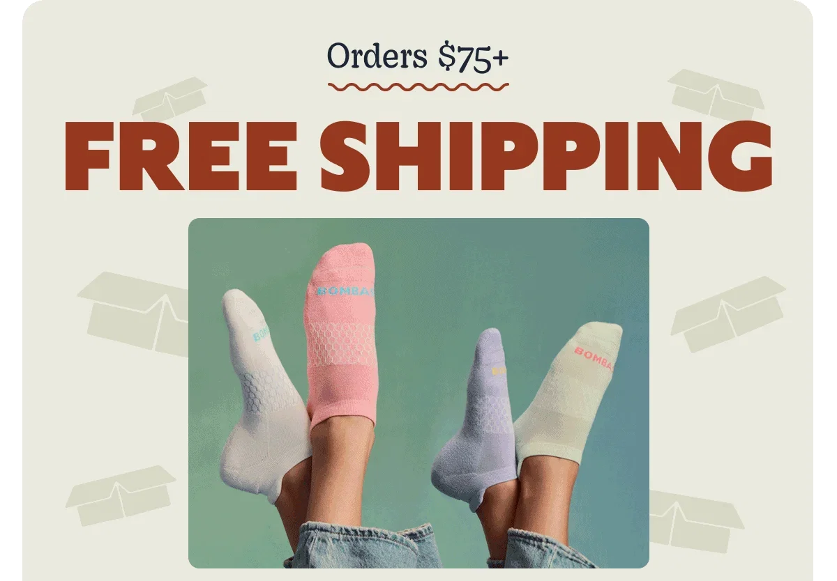 Orders $75+. FREE SHIPPING