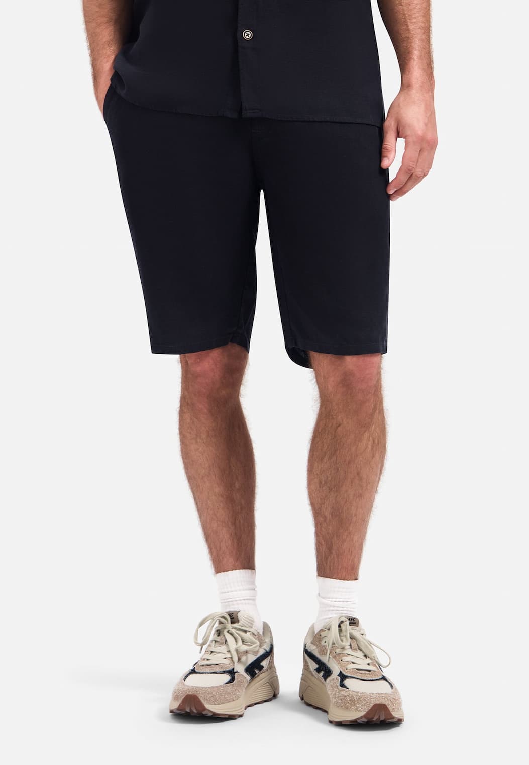 Chino shorts with drawstring | Night