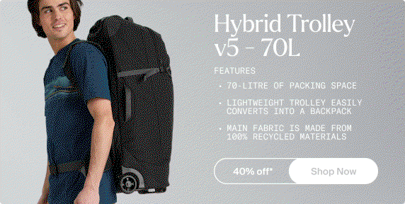 Hybrid Trolley v5 - 70L - Black Stingray